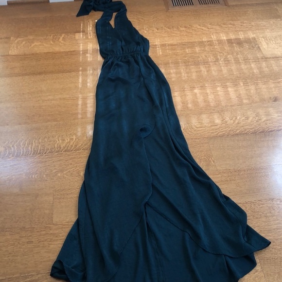 NWT Show Me Your Mumu Green Halter Maxi Prom Dress - Picture 3 of 7